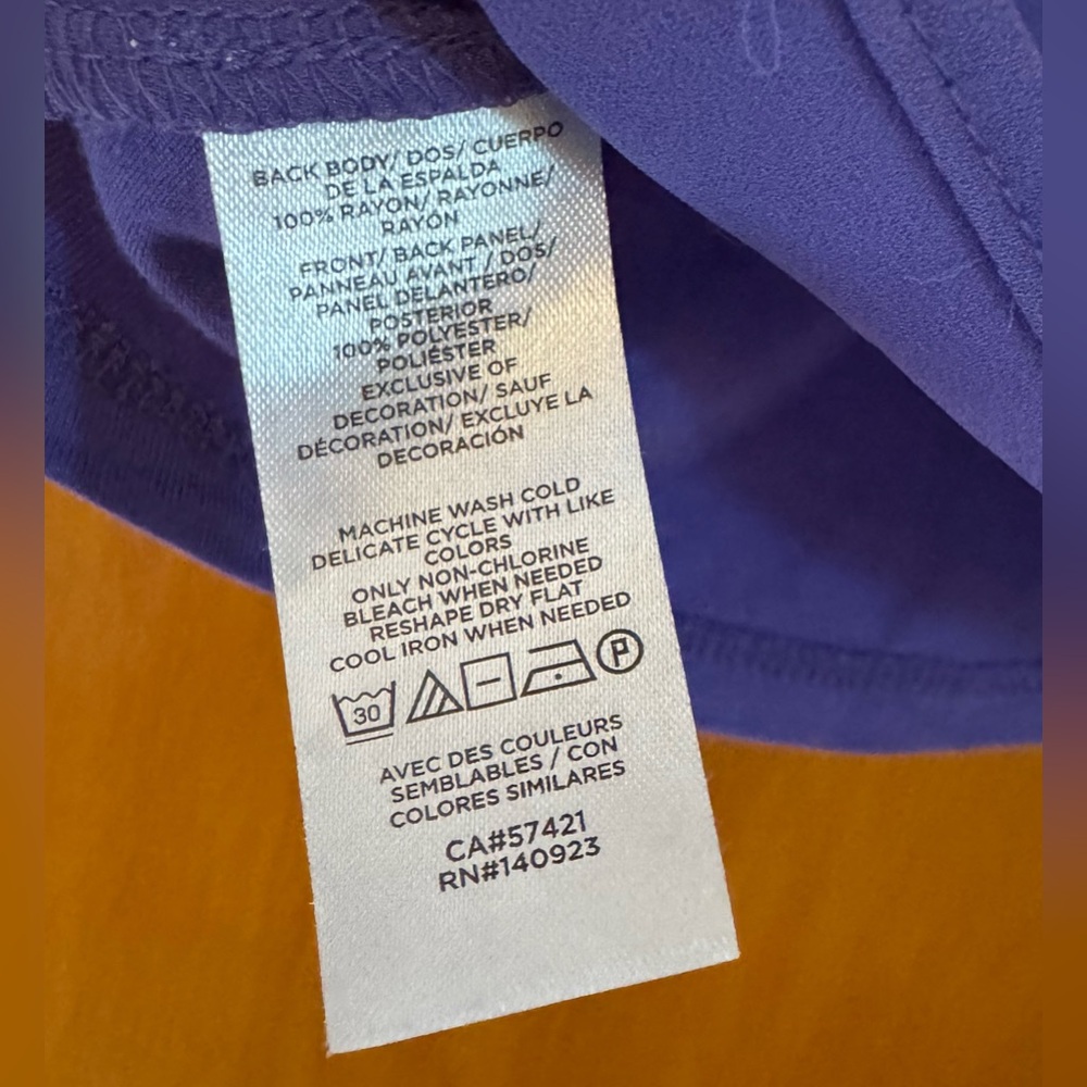 LOFT Violet Ruffle Top - Picture 5 of 5